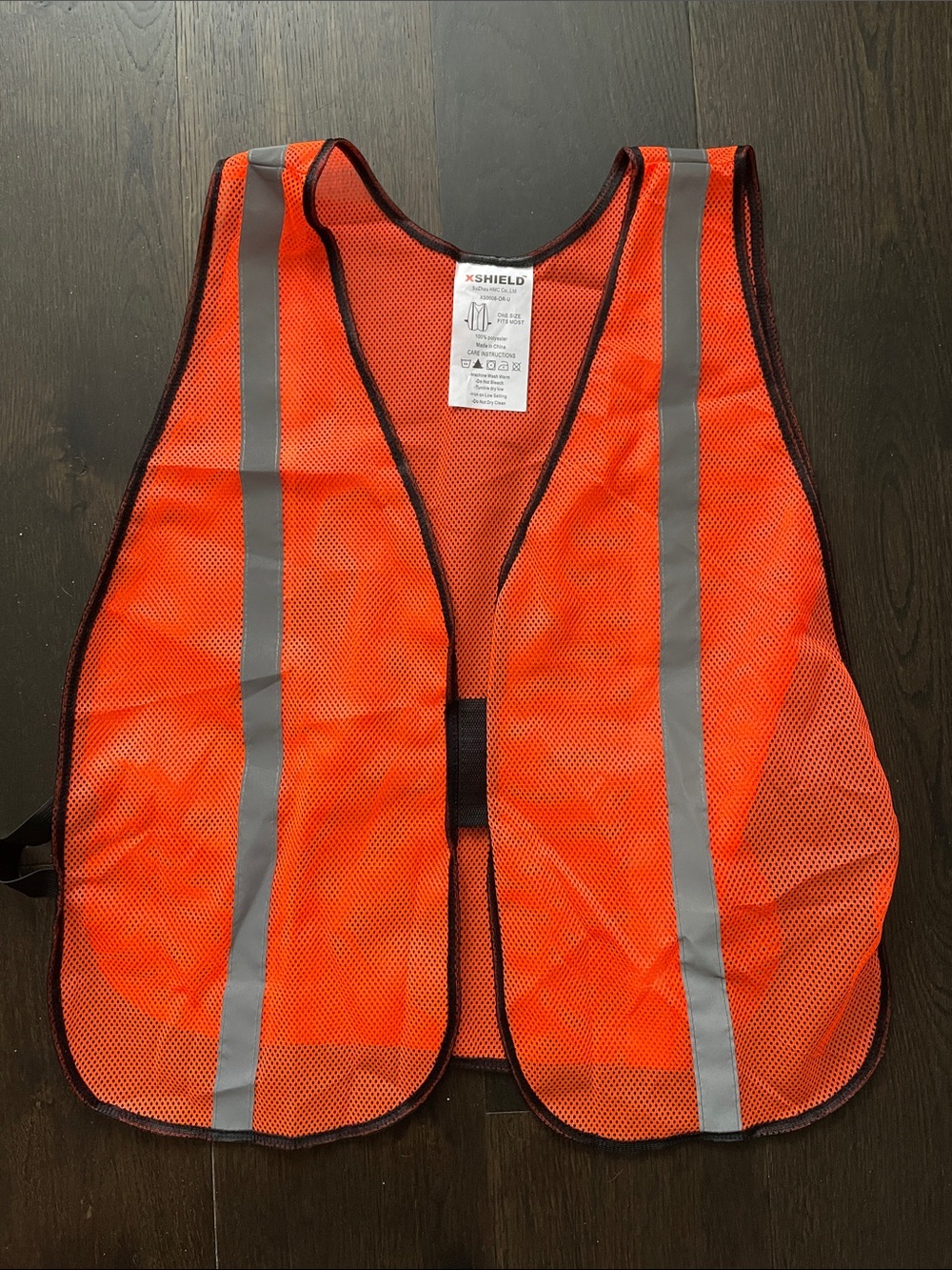 Orange High-Visibility Safety Unisex Vest